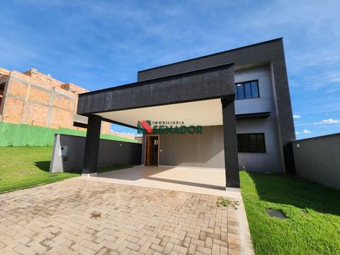 Sobrado para alugar em Londrina, Condomínio Parque Tauá - Araçari, com 3 suítes, com 190 m²